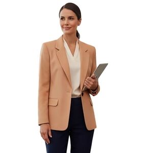 Talbots Vintage Classic Worsted Wool Made In USA  Single Breasted Blazer Size 10